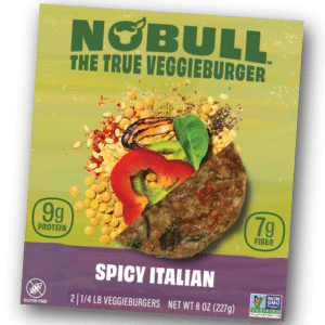 No Bull Veggie Burgers spicy italian